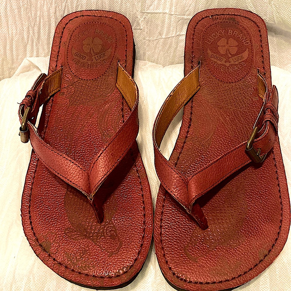 Lucky Brand Good Luck Originals leather sandals size 7